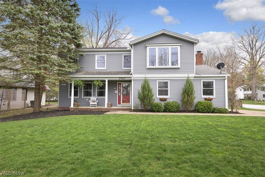 Delightful, desirable and move in ready! This Lake Road colonial has all the space your family has been looking for and a fenced-in backyard for kids or fur babies to romp and play. You'll be happy to see this open concept floor plan has all the vibes of new construction in the kitchen, family, and hearth room area while maintaining lots of original charm. The gorgeous new tile starts at the front door and leads you past the bright, oversized living room and dining room combination with beautiful hardwood floors and into the kitchen with loads of counter top space, storage, stainless steel appliances, and view of the fireplace flanked with bookcases--such a flexible floor plan! First floor powder room was just finished last month! You will be wowed by the oversized mudroom that will help keep everyone in the family organized. The bright and clean finished basement is the perfect playroom, game room, office or additional hangout space no matter what your family needs may be. The master