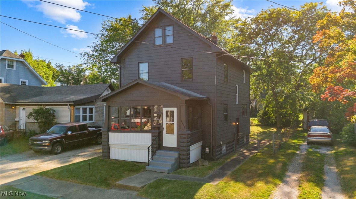 Welcome to this spacious and charming 4-bedroom, 1-bath home, offering three full stories of living space and timeless character. Move-in ready and filled with natural light, this home features beautiful original hardwood trim and doors throughout, adding warmth and personality. The enclosed front porch offers a peaceful spot to relax year-round. Inside, enjoy large, comfortable living and dining areas, along with a bright kitchen offering plenty of cabinet and counter space. Upstairs, you'll find three bedrooms and a full bath, with a finished third floor that serves as a fourth bedroom or flexible bonus space. Out back, the fenced in yard is ideal for pets, play, or entertaining. Whether you're looking to expand your rental portfolio or find the perfect home for your family, this property offers charm, space, and versatility in a convenient location.