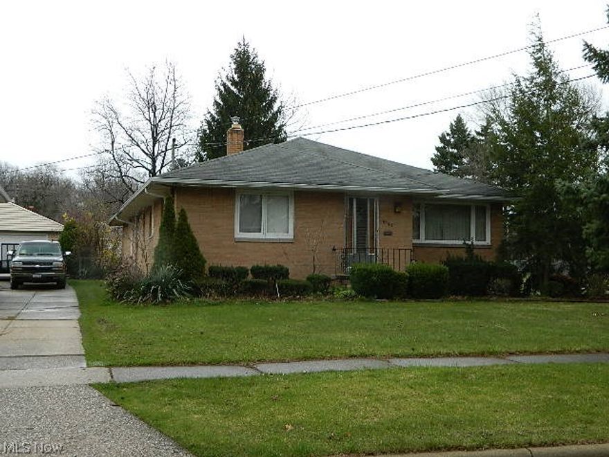 Great Opportunity!  Brick three bedroom ranch with two car attached garage.  Living room dining room combination. Half bath of back door.  Basement finished with additional kitchen.  Fenced back yard.  Needs your personal touch.