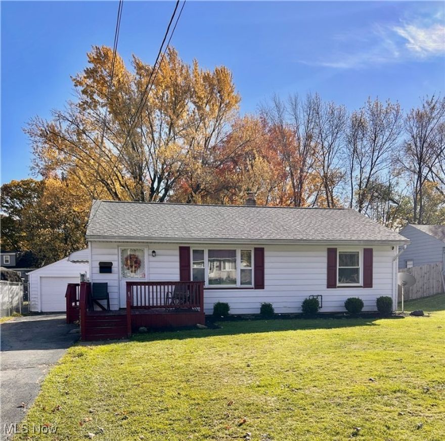 AUSTINTOWN...LUCKY YOU! NO DOWN PAYMENT!!!!!  This adorable super clean and updated 3 bedroom ranch with full basement, garage and fenced yard has your name on it!  Quiet neighborhood.  Lots of updates including windows, flooring, bathroom and furnace.  New HWT.  Detached garage with attached covered patio for those family get togethers!  Fully fenced back yard.  Partially finished basement.   Oh yea, and a nice front deck for enjoying your morning coffee.  This little cutie has it all!

*0% down payment for qualified buyers with down payment assist program*