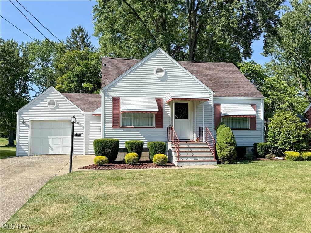 This charming 3-bedroom, 2-bath home has been cherished by the same owners since 1965—and it shows! Set on a beautifully sized 0.40-acre lot, this gem offers a welcoming mix of comfort, character, and core updates. The spacious living room and bedrooms are believed to have hardwood under the carpet, and the dining room features a built-in cabinet for added charm. The kitchen comes fully equipped with a stove, fridge, and microwave. There are 2 bedrooms on the 1st floor, one is currently being used as an office (The door is stored in the rafters in the garage.) Upstairs, you’ll find a 3rd bedroom with a built-in desk and generous storage. The finished basement is perfect for entertaining, complete with a cozy electric fireplace, bar area, full bath with a step-in shower, laundry, workshop, and glass block windows for added privacy and security. Updates include a newer roof (2023), furnace and A/C (2025), vinyl windows, updated electric, a 2019 chair lift from the garage to the home, glass block windows, gutter guards, and a new door (2025). The oversized 2-car deep garage includes a 220 line and pull-down attic stairs for extra storage. A backyard shed adds even more space for your tools and outdoor gear. Don’t miss this adorable, move-in-ready home with room to grow and plenty of history.