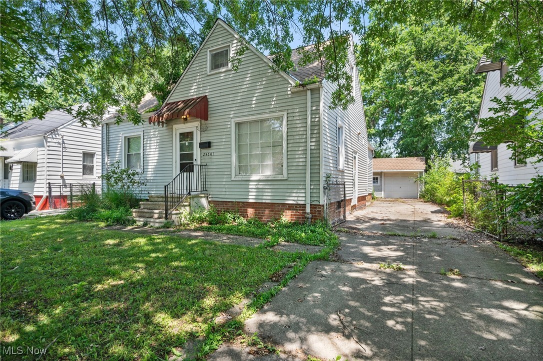 INVESTOR SPECIAL! This Cape Cod-style home offers opportunity and potential in a prime location near I-90, major hospitals, shopping, restaurants, parks, and more. Hardwood floors extend through the living room and two main-floor bedrooms, with a large picture window bringing natural light into the living space. An eat-in kitchen includes an extra-spacious dining area and all appliances. A finished second floor with built-in storage features offers flexible space perfect for additional bedrooms, a home office, hobby room, or rec room. Additional highlights include a partially finished full basement with half bath and an oversized 1-car detached garage. A fully fenced backyard adds outdoor enjoyment and privacy. INCLUDED are ALL kitchen appliances, washer/dryer, and window blinds.
Home will be POS compliant and is being sold AS IS. A great opportunity for investors.