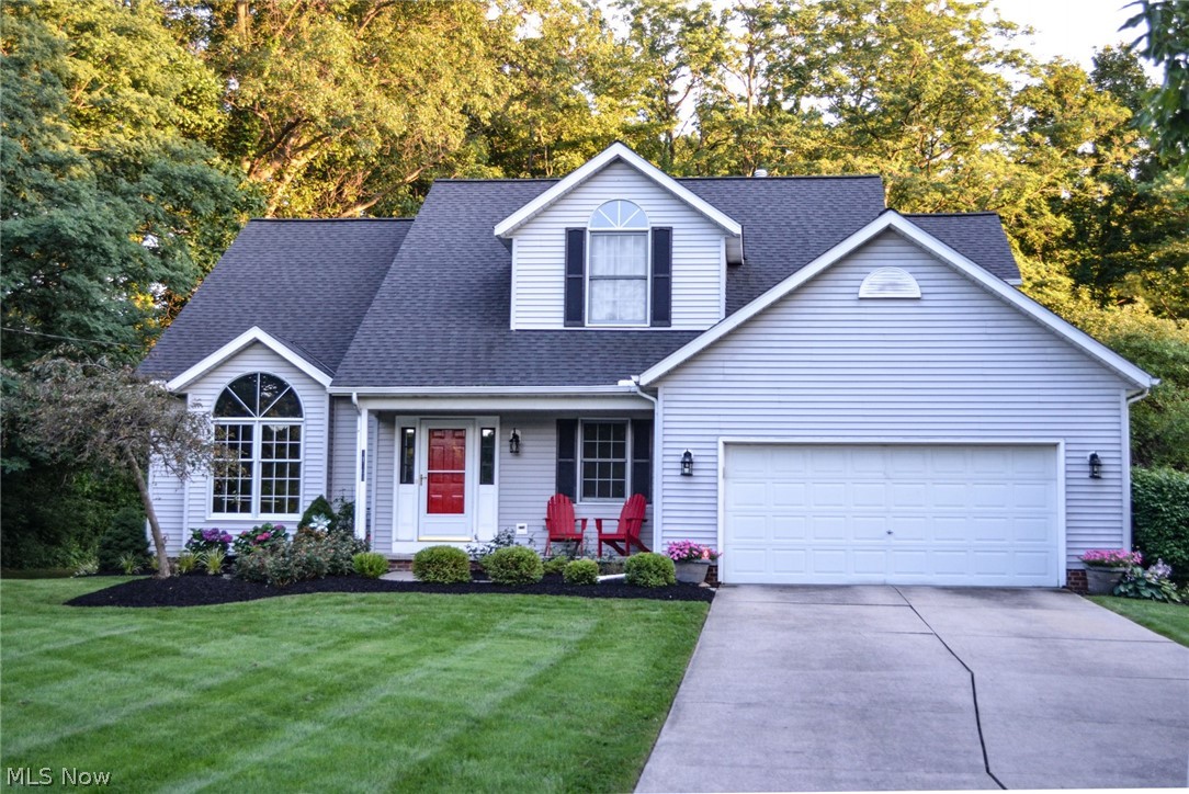 Beautiful colonial on 1 acre of land in Concord (city water/sewer). This house is conveniently located right off of the Interstate 90/Rt. 44 interchange just minutes from several popular restaurants/bars and spas. The large eat-in-kitchen has been updated with white cabinetry, slate stainless appliances and granite countertops. This spacious home features both a family room with a fireplace and a living room with vaulted ceilings. All bathrooms have updated cabinetry with granite countertops as well. The master bedroom has vaulted ceilings and a striking glamour bathroom with a walk-in tile shower and heated floors. The large patio features a built-in fire pit and a pergola, which make it the perfect place to relax in the park-like setting. In addition to the interior updates, the roof and skylights were replaced in 2014. As an added benefit, Concord Woods Nature Park is located at the end of this no-outlet street.