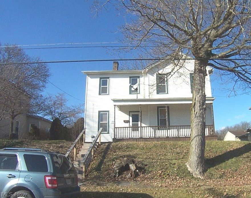 Whether you are a first time buyer or looking for more space this home has it for you. First floor has many possibilities. Foyer can be
used as living room, which would free up the room in the rear for a large play room, or use the foyer for a computer area. Two choices
for a formal dining room. The sink and dishwasher have been moved to the pantry which frees up a lot of space in the kitchen. You'll
have to set an appointment to see this spacious kitchen. Full bath on the first floor has some updating. Laundry has been moved to the
first floor.3 Large bedrooms (two with double closets) and a humungous updated bath on the second floor complete this home. Furnace
updated aroung 2012, front porch about 2 years ago. Outside there is an updated front porch, large rear yard for the kiddies to play,
blueberry bushes and a raised garden which is supposed to have asparagus and garlic plants in there. Though there presently is no
garage, there is enough area back there with a drive off t