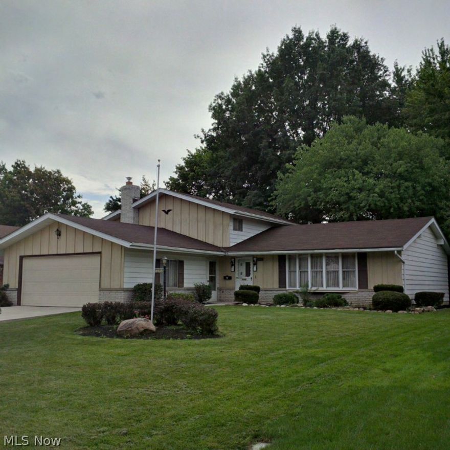 Sprawling Split-level home. Clean as a whistle!!! Home upgrades: New Roof and Driveway. Spacious living room w/ vaulted ceilings. Eat-in kitchen.   Huge family room w/ fireplace and sun room overlooking private backyard w/ patio. Full bath and utility room off family room. All generous size bedrooms. Master connects w/ spacious full bath. All carpets have been washed to perfection! Make it your home.