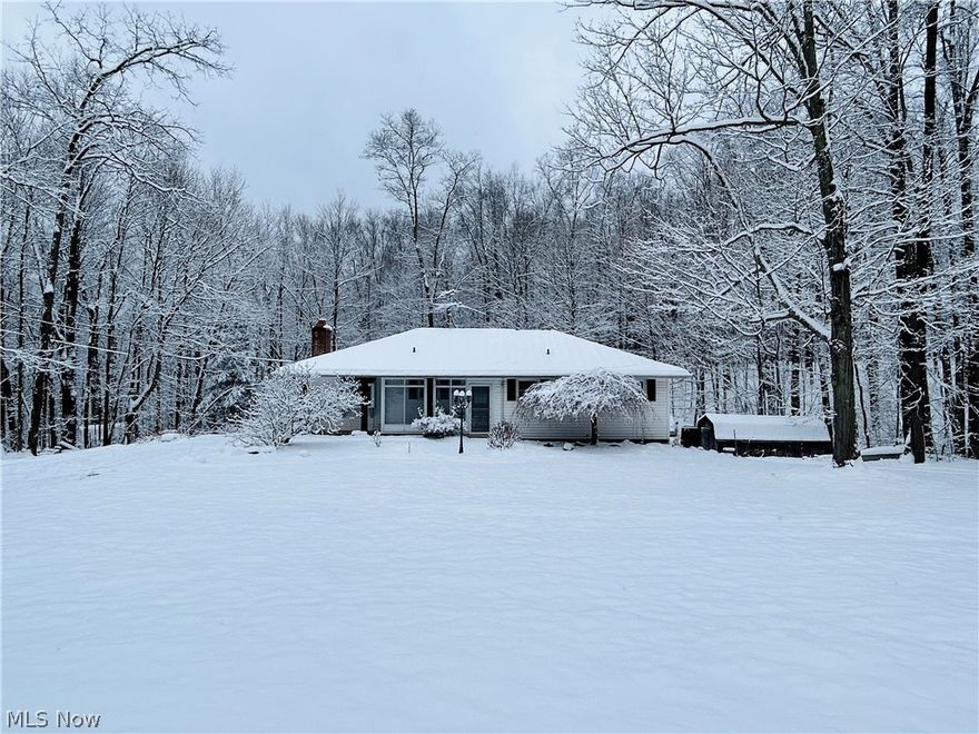 This estate has a lot of potential - the possibilities are endless! Enjoy the privacy of 2.33 rolling acres with a natural creek in your own backyard that backs up to woods. Main floor living area with 3 bedrooms and 1 full bath. Natural hardwood floors throughout. Newer vinyl windows throughout. Wood burning stove in living room. Lower level can double as an in-law suite complete with it's own living area with wood burning stove, kitchen, bedroom and bathroom. Access lower level from the main floor or from it's own private entrance. 2 drives on either side of the home. Bring your creativity - this is one you don't want to let pass you by. AS-IS, sellers to make no repairs. Sellers have not lived in the home. Estate. DO NOT GO ON THE REAR UPPER DECK OF MAIN LIVING AREA.