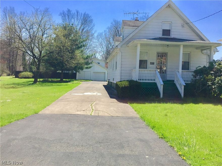 Perfect front porch to sit on! Clean as can be! Beautiful large country kitchen with tons of counter space and storage! 1st Floor bedroom and bath plus 2 up! Enclosed back porch and 2 car garage with paved drive. Extra lot.