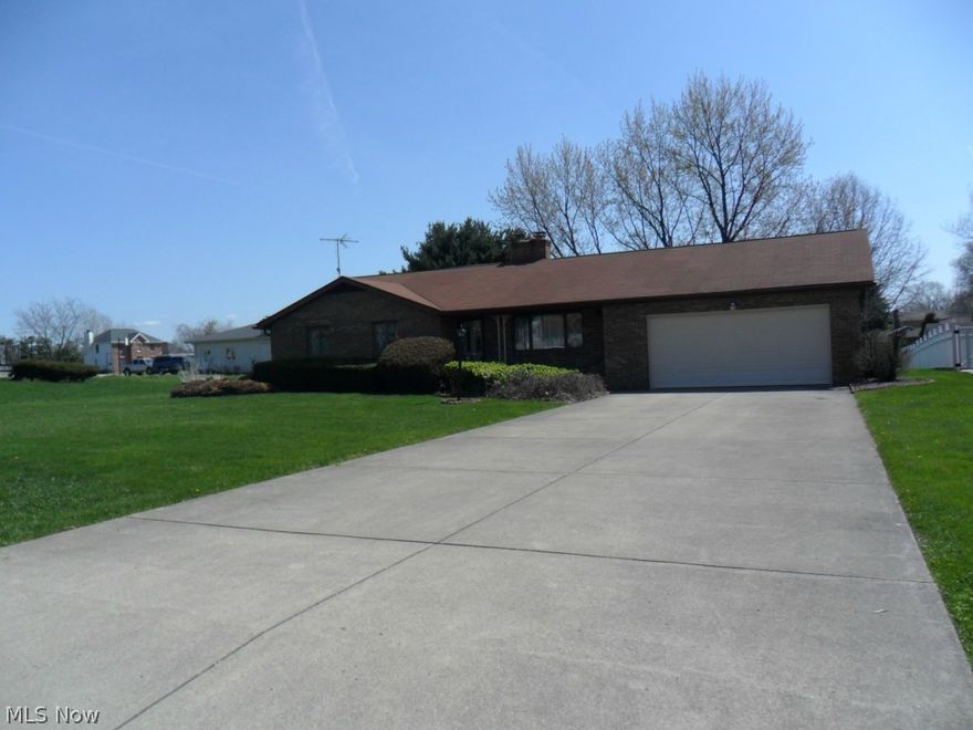 This is a quality one owner brick home. Great neighborhood and Great Curb appeal here. Let's start with the covered front entry porch and over sized 2-car
garage, large lot and a large covered porch at the back of the home to enjoy the outdoors and entertain in warm weather. As you enter the home you are
greeted by a beautiful 2 sided brick fireplace in the Living Rm. and made to enjoy in the Formal Dining Rm. also. The huge eat-in family kitchen has plenty of counter space and cabinets. Beyond the kitchen is a pantry for extra storage if needed or could be used as an office or transformed to a 1st floor laundry. The Master BR is very spacious with a walk-in closet plus an additional closet and full bath. The other 2 BRs both has double closets. The C/A is just 1 yr. old and the roof is 6 1/2 yrs.  This home has Hot Water Heat.  Don't miss out on this one.