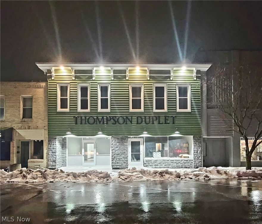 Immediate Possession Available! Plenty of Opportunity with this Commercial Main Street (EAST SIDE) Store Front that is completely renovated and available for lease. The location is the left storefront with 5 rooms; front showroom, sink/light prep area, handicap accessible bathroom, utility room and additional workspace/storage in the back.  The space meets commercial requirements and is handicap accessible. This Main Street location is set up for light cooking, baking, etc. All new plumbing, high efficiency lighting, electric, new hot water tank, HVAC, flooring, walls, ceiling, etc. throughout. Interior and exterior cameras installed and the location is entirely wi-fi ready. A brand new 56.5 Cubic Ft. Cooler (pictured) also available for additional lease negotiations for the tenant of the space only. See listing agent for details. Leasee will be responsible for all utilities. Owner may be on site for showings. Listing Agent is married to the owner of the building. Contact a licensed re