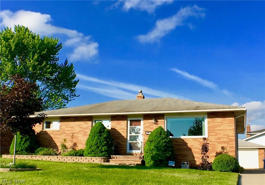 Look No Further Meticulously Maintained all Brick Ranch awaits you in the heart of Parma! Freshly updated with quality finishes and move in ready! Hardwood flooring and ceramic flooring thru out. Enjoy an Eat-In Kitchen with stainless steel appliances, Corian countertops, and quality Ksraftsmaid cabinets w/ soft close drawers opens to dining rm & living rm. Have morning coffee in your Sun room over looking a Beautifully landscaped yard. Bath has Jacuzzi tub plus 3 bedrooms on 1st floor with plenty of closet space. Clean/ Dry basement with endless possibilities! This will not last, call to see today  Great Location!