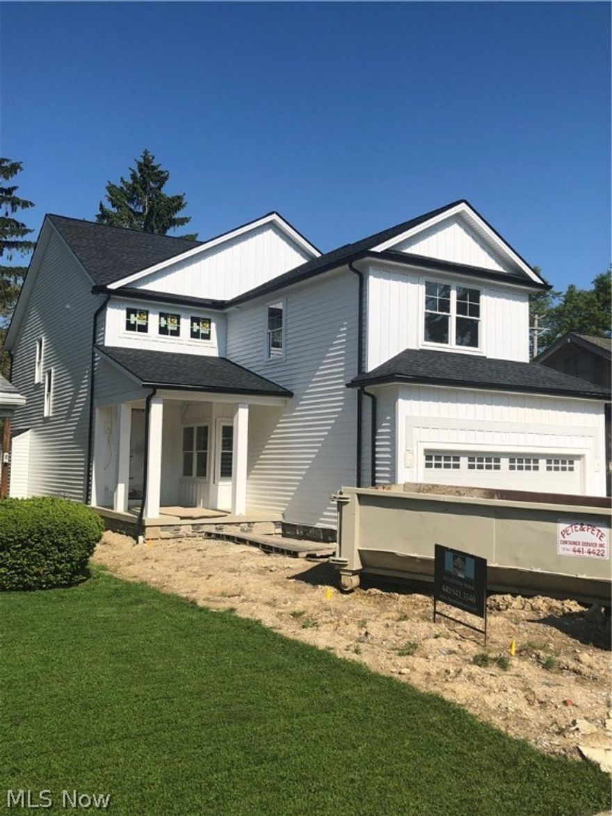 Brand new craftsman style home currently being built by EFG Custom Homes on this quiet street in Bay Village! To be completed July 2018. This home has 4 bedrooms and 4 full baths with over 2,800 sq. ft.! All bedrooms are located upstairs. The master bedroom features a vaulted ceiling, 12’ walk in closet, large master bath with vaulted ceiling and skylight, tiled shower, soaking tub, and double vanities. Off the upstairs hallway are 3 more bedrooms, 2nd floor laundry room, and another full bath. The kitchen has a large island, stainless steel appliances, and is open to the living room with gas log fireplace. First floor office boasts coffered ceiling and access to another full bath. The basement offers an additional 1,550 sq. ft. of finished living space with a wet bar and built in mini fridge. The fourth full bathroom is also located in the basement. Great quality home – schedule your tour today!