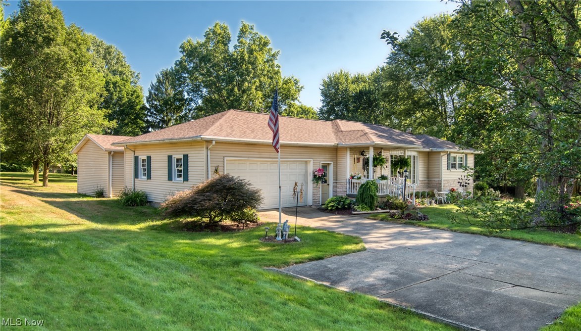 Welcome to this charming home set on a little over an acre of beautifully maintained land. This inviting property features two spacious bedrooms and two fully updated bathrooms, providing comfort and modern living at its best.
The bright and airy living room, complete with a bay window, flows seamlessly into a spacious kitchen equipped with an island, bar stools, and all the appliances that stay for the new owner's convenience. A cozy family room offers a great space to relax, with new patio doors leading to a 12 x 14 deck—perfect for enjoying your morning coffee or evening sunsets.
Convenience is key with a first-floor laundry area, located in one of the updated bathrooms and featuring a two-year-old stackable washer and dryer.
Enjoy peace of mind with recent updates that include a new roof on both the house and shed (just 4 years old) and a central air system that was installed just one year ago. The full basement provides a blank canvas, ready to be transformed into additional living space, a home gym, or a recreation area.
The property also includes an attached two-car garage, ensuring ample parking and storage space. Additionally, there's a 14 x 19 shed with a single-car garage door, offering easy access for storing your mower, motorcycle, and other outdoor equipment.
This beautiful home offers comfort, convenience, and modern living in a serene setting. Don’t miss your chance to make it yours!
