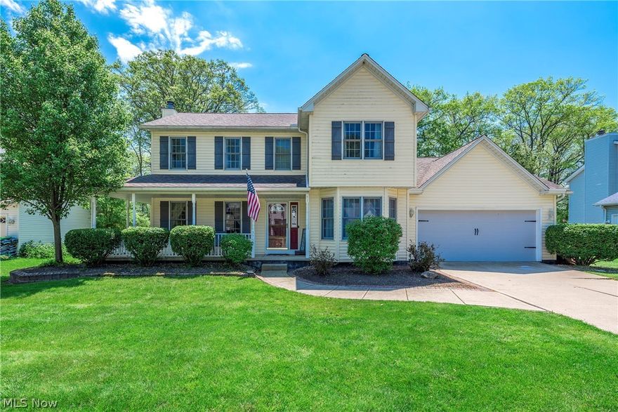 Meticulously Maintained And Move-In Ready, This Stunning 4-Bedroom, 2.5-Bath Colonial Sits On A Quiet Dead-End Street... An Inviting Wrap-Around Front Porch Opens To A Bright, Versatile Floor Plan Featuring A Formal Dining Room With Tray Ceilings And A Front Flex Room... The Spacious Family Room With A Gas Fireplace Flows Seamlessly Into The Eat-In Kitchen, Boasting Stainless Appliances, A Center Island, And Backyard Access... You’ll Love The First-Floor Bonus Room, Currently Used As The Family’s Mudroom, But Perfectly Sized To Transition Into A Private Home Office... Upstairs Features Newer Carpeting Throughout And A Vaulted Owner's Suite Complete With A Spacious Walk-In Closet And A Private Master Bath With A Soaking Tub, And A Seperate Shower... Three Additional Generously Sized Bedrooms And A Full Bath Complete The Upper Level...  The Finished Basement Expands Your Living Space With A Large Rec Room, A Private Room Ideal For Crafts Or Gaming, And A Dedicated Versatile Zone Perfect For Either A Home Gym Or An Indoor Soccer Training Area...  Plenty Of Storage Remains In The Unfinished Utility Space... Outside, The Fully Fenced Yard Features A Large Deck, Gazebo, And An Above-Gound Pool With A Newer Pump... Enjoy Peace Of Mind With a Roof And Hot Water Tank Replaced In 2020... Truly A Special Place To Call Home!