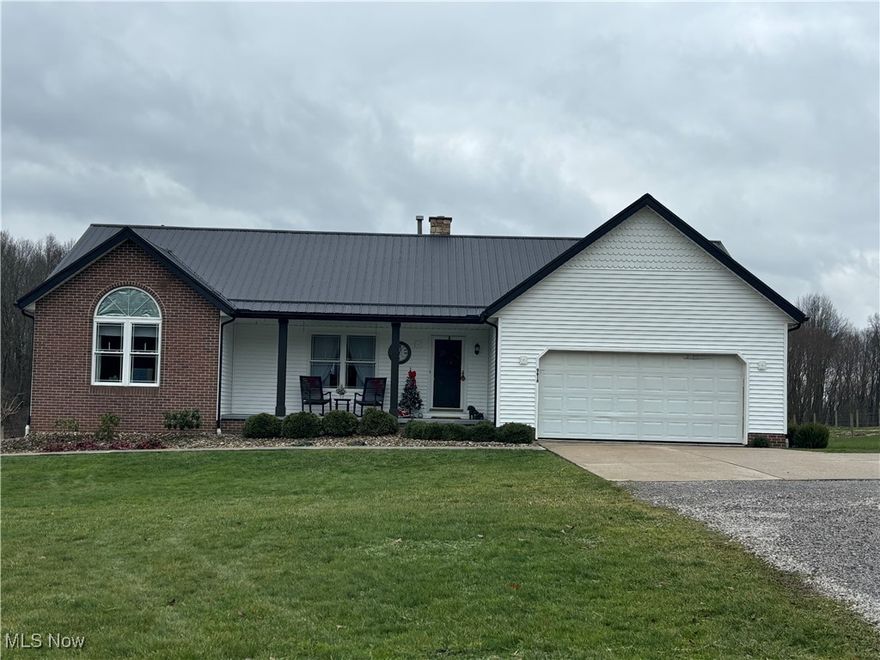 This beautiful home on over 5 acres is a must see! Completely remodeled in 2017 with Amish crafted cabinets and woodwork.
Walk in the front door and be greeted by a fabulous floor to ceiling, hand cut, stone fireplace. The open concept living area is great for entertaining.  The kitchen boasts beautiful maple cabinets and granite counter tops. The built in bookcase is a show stopper.
The Master bedroom has a large walk-in closet. Enjoy a relaxing evening on your front porch or entertain on your 540 square foot 
patio with Natural Bluestone 2023. The large walkout basement could be converted to a bonus suite. Plenty of storage. 
Updates include - House siding & windows 2017, Roof & gutters 2018.
32 X 30 Barn with 10 foot lean to in front and 12 foot lean to in back and 2 box stalls. Built in 2014
24 X 24 detached garage, siding, windows, roof and gutters in 2018.
Propane appliances. House has electric but is currently turned off. 
Solar panels stay with home. Swing set, curtains, and battery operated fixtures do not convey.
.
