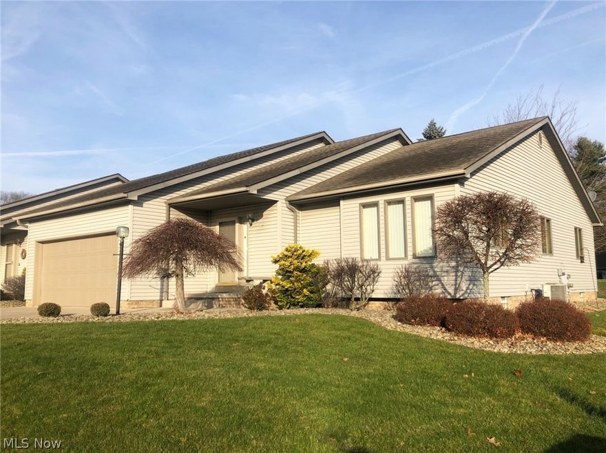 Exceptionally maintained Ranch condo in Whispering Meadows. Features include: nice open floor plan, beautiful kitchen with corian countertops, Great room with vaulted ceilings, large living room (most furniture in living room can stay) large master bedroom with master bath, 1st floor laundry, 2 car garage, Huge nicely finished basement with a full kitchen, full bath and bonus room. All appliances stay, 1 owner home. Air new in June 2020.