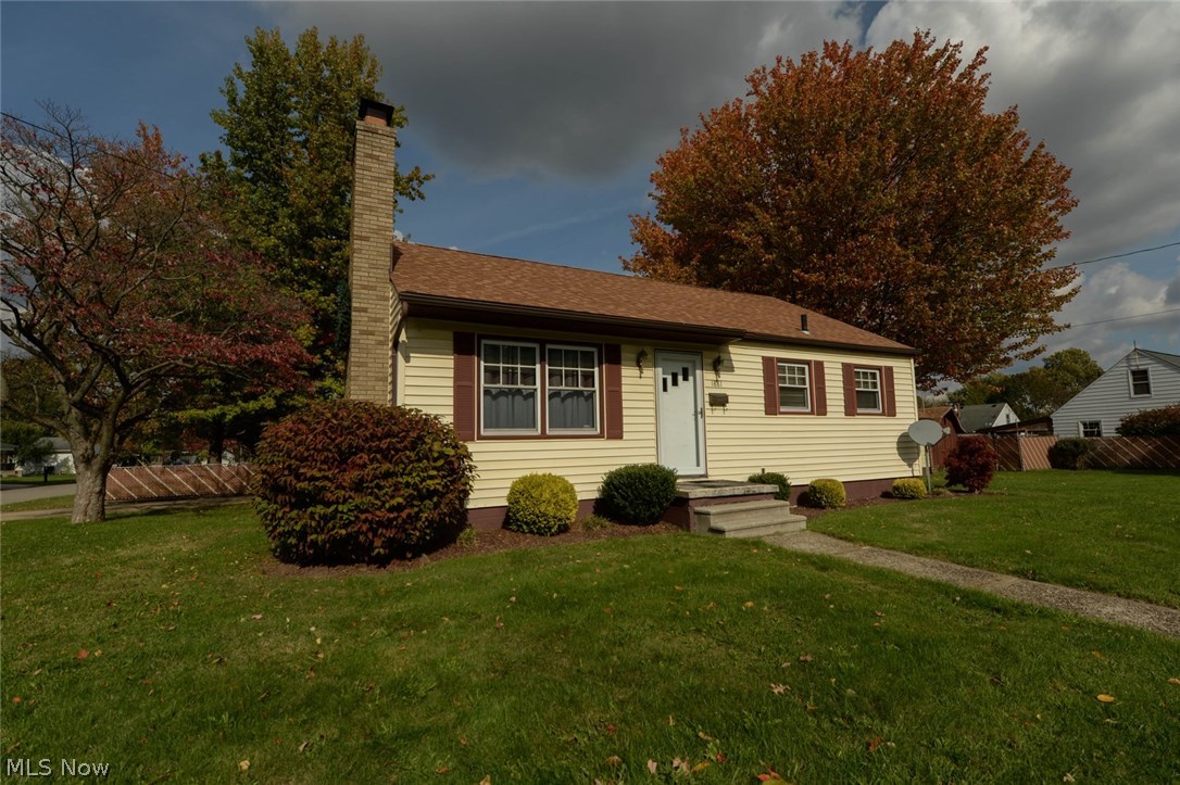 Incredible Ellet ranch! Located on a beautiful, large corner lot. This home has more than meets the eye. Original hardwood floors throughout and fresh paint. The kitchen and main floor bathroom has been fully remodeled! The heart of the home is the kitchen and this is a great one. Tons of gorgeous maple cabinets, Corian countertops, updated lighting, ceiling fan, ceramic backsplash and floors, and all of the appliances stay. There is an all brick mantle and gas fireplace in the living room. The bathroom is all new just this year! Beautiful tile surround and floors, new tub, toilet and vanity. You'll find built-ins in the hallway and bathroom as well as a pull down accessible open attic, for all of your storage needs. Ceiling fans and hardwood floors in the bedrooms. Downstairs there is another full bathroom, huge family room, additional bedroom or office, laundry room and workshop. In the family room there is another beautiful stone mantel and wood burning fireplace. Outs