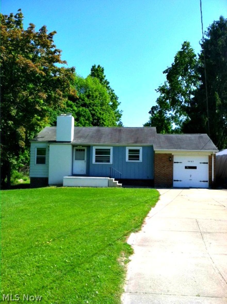 Located in the heart of North Royalton this cozy ranch is nestled on over 1 acre. Lovely property with peaceful view & enclosed porch perfect for gatherings & nature watching. Spacious living room w/ cozy fireplace. Kitchen boasts ample cabinet & counter space. 2 bedrooms & 1 full bath. Newer windows (2010) & updated electrical (2014). Furnace & A/C (2008). Hot water tank (2009). 1 car attached garage. Conveniently located near shopping, interstate access, schools, parks & much more!