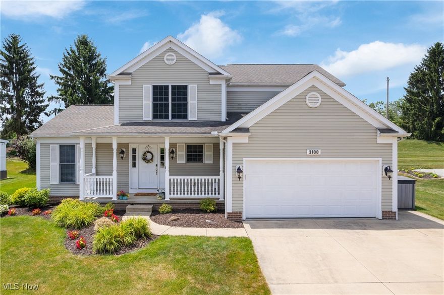 Welcome to this meticulously maintained home in the Timbercreek Estates of Stow, where style and functionality meet in perfect harmony. This property’s backyard oasis with a stunning in-ground swimming pool is the real showstopper!

Step onto the inviting covered front porch and into a thoughtfully designed layout with gleaming hardwood floors flowing through the entry, living room, and dining room.

Natural light pours into the formal living and dining rooms through multiple windows, creating an open, welcoming feel.

Prepare culinary delights in the updated kitchen, featuring extensive cabinetry, granite countertops, SS appliances including a new stove ('24), center island, and an eating area with sliding doors to the backyard.

Relax in the spacious family room, which boasts a brick fireplace and even more windows for a warm, light-filled ambiance!

A convenient main-level laundry room and half bath add to the home's functionality.

Upstairs, the primary suite offers glistening hardwood floors, walk-in closet, and luxurious ensuite bathroom with double sinks and a huge glass shower.

Two additional bedrooms with hardwood floors and a full bathroom complete the second floor.

The finished basement extends your living space with a rec area, office, full bathroom, and an unfinished portion providing ample storage.

Step outside to your own private retreat featuring an expansive patio with a pergola and 8' in-ground swimming pool, all set on a beautifully landscaped .29-acre lot. The cement base/vinyl pool has 4' insulated panels, safety winter cover, and newer filter and water heater (~'22). The entire backyard has been thoughtfully designed with its landscaping, retaining walls, shed (rebuilt on concrete pad in '22), and trees for privacy!

Offering an attached 2-car garage, this move-in-ready home boasts add'l updates including a newer roof ('19), and A/C/furnace ('14)! 

Don’t miss your chance to make this private retreat your own!