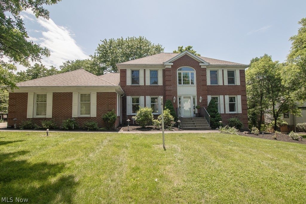 Beautiful Updated Colonial in Barclay Estates in Walton Hills! This home is meant for entertaining and boast 5,468 square feet with a specious foyer that welcomes you into the winding staircase, elegant wall sconces and cut-glass chandelier, to a formal living room with a French door entrance. Enjoy hosting family and friends in the spacious kitchen and family room with a gas fireplace, both have sliding doors leading to the 25 x 15 deck and pergola. The wet bar is a perfect addition to this entertaining home, it has a bar frig, open area for food prep/serving, a sink and seating for two at the bar. It is located between the dining room and kitchen. An Office/Den off the family room has a French door for privacy, can be an optional 1st floor bedroom if needed. A Full bath and laundry room with direct access to the deck for pets, completes this first floor. Master suite with a huge walk-in closet and vanity/dressing area, ceramic bath, jacuzzi, shower, double sinks, naturally lit with skylight. The loft overlooking the foyer has access through French doors in the master suite. Three additional bedrooms and a full bath complete the 2nd floor. More entertaining space in the lower level which offers a rec room, wet bar area, walk out access to the backyard patio and workshop with filtered ventilation & plenty of storage. Three car attached garage plus 2 car detached garage great for Car buffs! Anderson windows throughout. Roof 2016, roof has K-Gaurd gutter system with heated roof cables, Furnace & A/C 2020. Recent tree maintenance, New updates throughout the home include carpet, recessed lighting, light fixtures, ceiling fans, doors and cabinet hardware, neutral paint, new light switches, tree maintenance and tree cable/support, all doors and trim freshly painted. Schedule your showing!