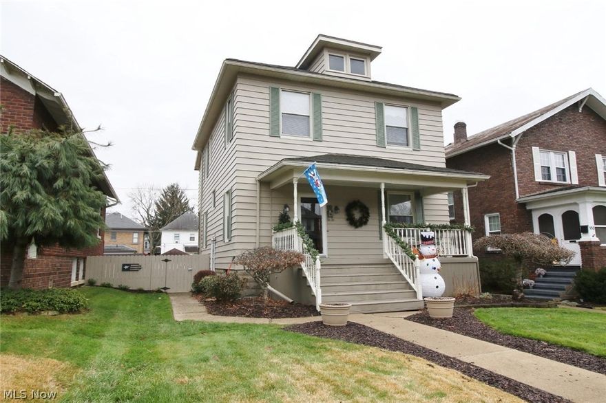 This 2 story home offers a large living room with a gas fireplace , that flows to the  dinning room and in  to the  kitchen with newer oak  cabinets  and stainless steel appliances , finished family room in the basement , 3 large bedrooms and updated bath, home has been completely new  drywall throughout. Furnace , central air and hot water tank 1 year old. newer replacement windows, private fenced in back yard with above ground pool and storage shed also newer composite front porch