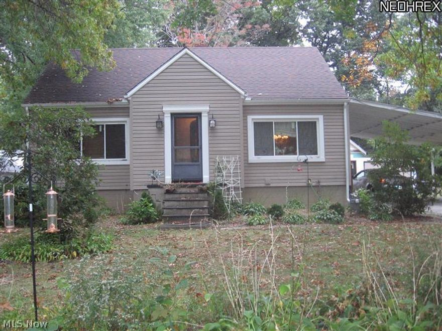 4 Bedroom, 2 Bath Cape Cod with many updates: Vinyl siding, Replacement windows, Updated Eat-in Kitchen open to Living Room. Hardwood floors, lots of character. Finished basement with its own outside entrance adding to even more living space. Oversized garage with workshop on double lot, almost 1/2 acre!