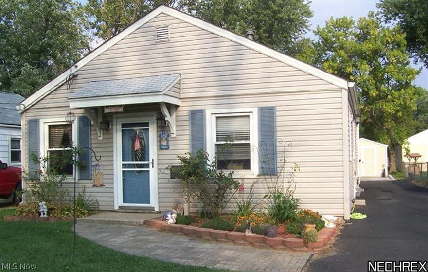 Check out this Ranch! Many low to no maintenance items already completed: vinyl sided, vinyl windows, furnace and central air and new shed. Kitchen with ceramic tile and laundry conveniently located in kitchen. Large master bedroom. Much potential!