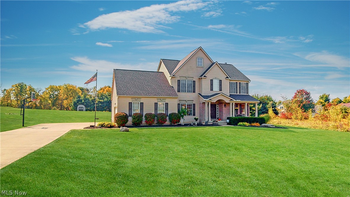 Start packing & get settled in before the Snow Flies! This home has everything you’ve been waiting for! This fantastic colonial on 2 acres has been updated at every turn. The first-floor open concept has a great flow from the grand foyer to the dining room, the kitchen & then the great room where you’ll find a beautiful full stone wall gas fireplace. The updated eat-in kitchen boasts new stainless-steel appliances, new floors, oversized cabinets & a giant walk-in pantry. Enjoy the spacious owner’s suite with vaulted ceiling, walk in closet & and suite bath with large soaker tub. Three more large bedrooms with ample closet space and a full bath complete the second floor. The lower level has 9’ ceilings with a rec room & wet bar that is amazing for entertaining or a quiet place to relax plus plenty of storage space. There is a perfect deck off the kitchen to enjoy the gorgeous views of the private lush, lot. If extra storage is what you need, there is a 20x12 shed PLUS extra space in t