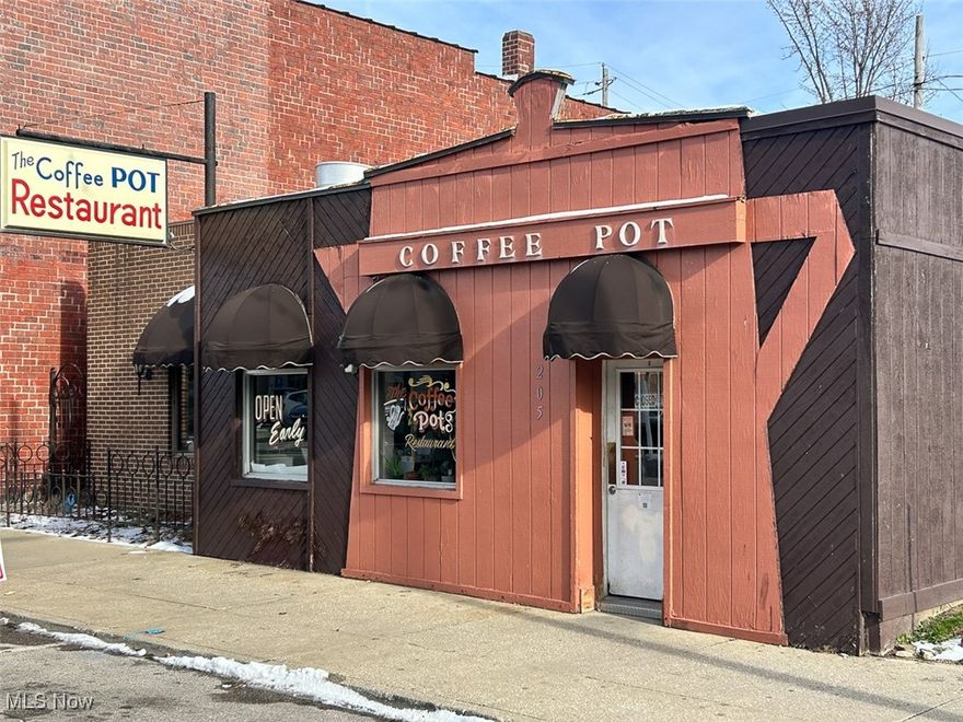 "The Coffee Pot" Restaurant, Real Estate & Turnkey Business. Live Auction with Online Bidding Available. ABSOLUTE AUCTION, all sells to the highest bidders on location. ONLINE BIDDING BEGINS FRIDAY, JANUARY 2, 2026, AT 11:00 AM, AND AUCTION LIVE ON-SITE BIDDING WILL BEGIN THURSDAY, JANUARY 8, 2026, AT 4:30 PM. We are proud to present a once-in-a-lifetime retirement auction opportunity: Barberton's iconic "The Coffee Pot," Summit County's oldest operating diner and a true local landmark serving the community for over 100 years with only three owners. Real Estate & Equipment. This beloved turnkey business offers 1,952 sq. ft. of restaurant space built in 1923 with a dining room addition in 1985 and features an open diner-style kitchen plus a full secondary kitchen, ample storage, updated Carrier HVAC (2-3 years old), fire suppression system, front and rear access, concrete rear parking, and seating for approximately 80 guests. Selling with the real estate is a full line of equipment, including a commercial grill, burners, fryers, microwave, dinnerware, tables, chairs, booths, sinks, freezers, a Manitowoc ice machine, South Bend stove, Hobart mixer, CMA sterilizer, meat slicer, butcher block prep, and commercial refrigeration. Everything needed to walk in and operate from day one. Summit Co. parcel 01-01298. Half-year taxes $1,283. Please join us live onsite or bid online for a rare chance for restaurateurs, entrepreneurs, and investors to step into a profitable turnkey business. Preview Auction Day starting at 3:00 PM, or call the auctioneer for a private showing.