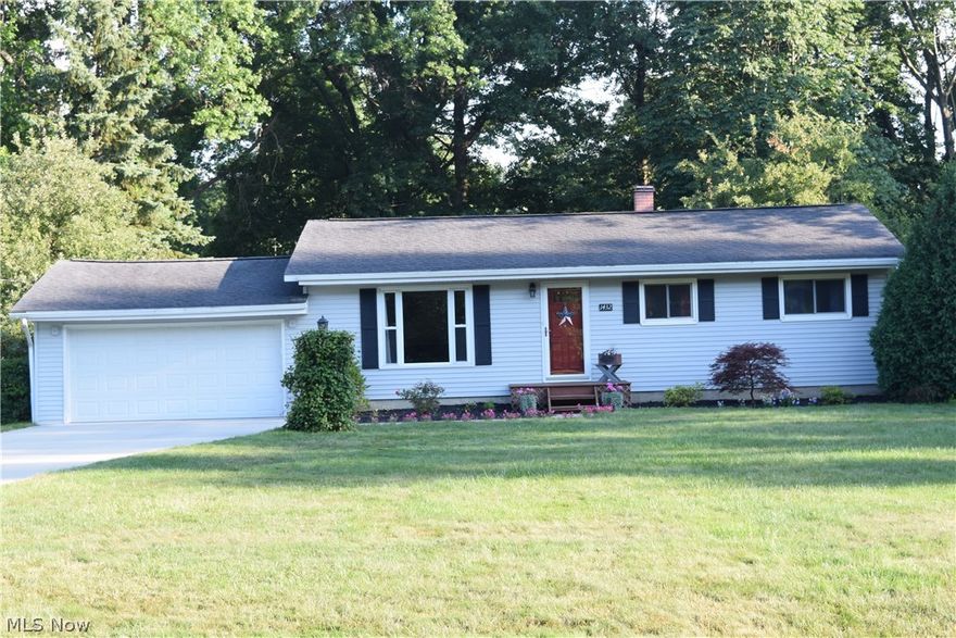 Follow the brick walkway to this charming, well-maintained ranch home with finished basement. Country charm abounds as you walk through the front door into the bright and cheerful living room. The kitchen has been completely updated and has newer appliances (bought in 2016 and 2017). Off the kitchen you will find a dining room perfect for entertaining and a cozy, yet spacious family room with wood burning fireplace. The master bedroom has an en suite half bath. There are two additional bedrooms and full bath on the first floor. The finished basement has plenty of extra living space with bar, recreation room, office and laundry (washer/dryer will stay). Step outside and enjoy the gorgeous, shaded backyard with covered patio- perfect for your morning coffee or evening relaxation. Backyard also has a shed for additional storage.