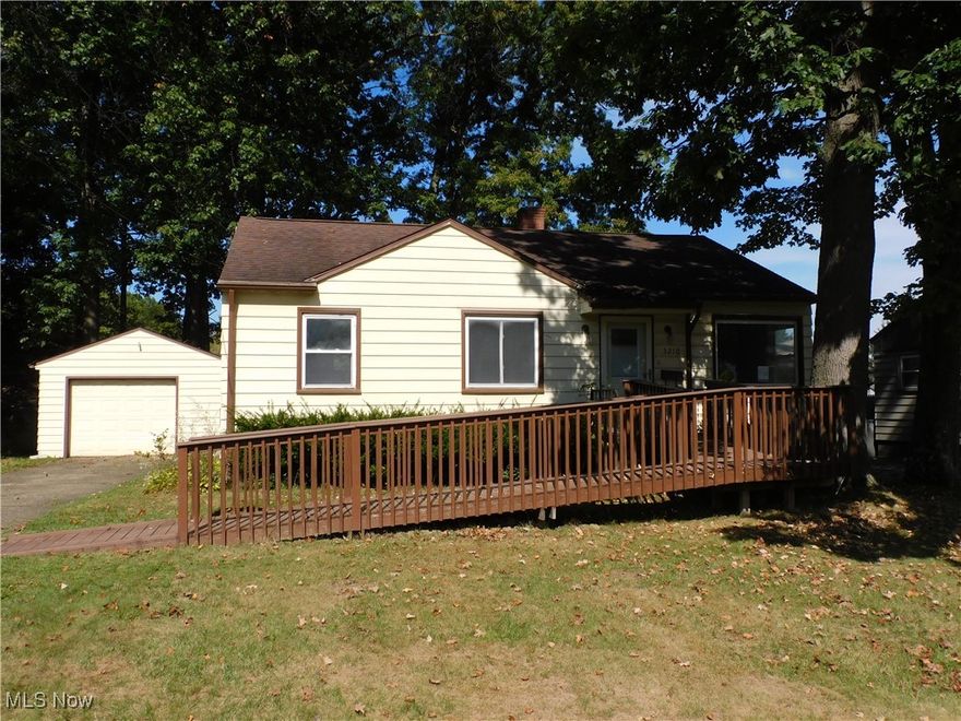 charming ranch-style home on a nice-sized lot with a fenced backyard, perfect for outdoor enjoyment. A detached 1-car garage offers convenient parking and extra storage.
This home features all new flooring and fresh paint throughout, giving it a bright, move-in-ready feel. The roomy kitchen provides plenty of cupboards and counter space, while the spacious living room is filled with natural light from large windows and includes a ceiling fan for comfort.
There are 2 bedrooms, with the master large enough to be converted back into 2 separate rooms, making this a potential 3-bedroom home. The full modern bath includes a step-in tub for convenience. The full unfinished basement offers additional storage or the opportunity to customize it into extra living space.  
With city water, sewer, and gas, this home is located close to schools, shopping, and everyday amenities, making it both practical and inviting.
