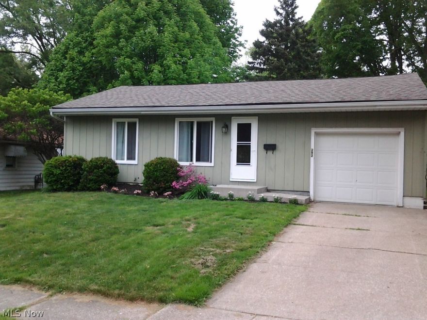 This lovely home is a must see with two generous size bedrooms, updated bathroom and eat-in kitchen. Spacious living room, full basement, newer windows and roof. A beautiful yard with landscaping and a concrete patio. Seller is including a 1 yr warranty on kitchen appliances, furnace, hot water tank and air conditioning. Nothing to be done here! Welcome home.