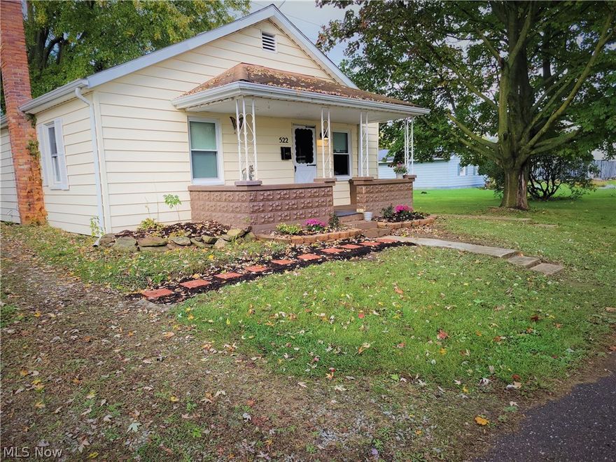 Motivated seller! Cozy ranch with 2 bedrooms and lots of potential. Large yard with fire ring to enjoy those cool autumn evenings. Detached concrete block garage with automatic door opener. This home features newer windows. The furnace was installed in 2021 and the walls and attic were insulated.