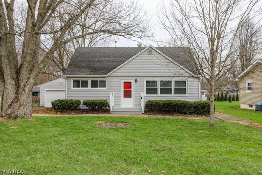 Welcome home to this MOVE IN READY, completely remodeled, residence in a sought after neighborhood in Newton Falls, OH. Enter through the front door and you will be greeted by a light filled living room with brand new windows and LVP flooring. The eat in kitchen features a brand new refrigerator and range with exhaust fan. There are all new light fixtures in the main living area, including the hallway light with a night light feature, and ceiling fans in the first floor bedrooms. The first floor full bathroom features a brand new bathtub, vanity and toilet. The oversized upstairs third bedroom with new carpet offers an abundant amount of storage space along with a cedar closet. Exterior features include a freshly painted wrap around deck and an oversized one car garage with electric door opener. ALL NEW: windows, including glass block in basement, LVP flooring, 40 gallon hot water tank, 100 amp electric panel and updated outdoor electric service, new screen door, fresh paint throughout. This is one you don't want to miss. Schedule your private showing today!