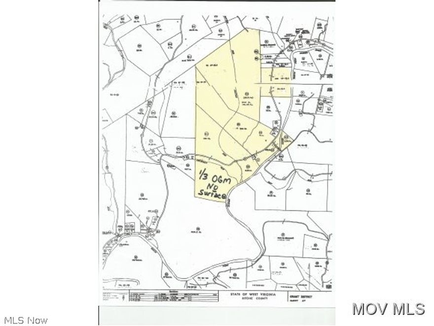 OGM only - no surface - believed to be a 33.33% interest in OGM 392.5 & 6780 Sq. Ft NFHR; OGM 5 3/16 Ac NFHR.  OGM currently Assessed as Pribble Wayne Kuhn Marjorie & Smith Mary Virginia.  Tax ticket has not been split - reflects all owners. Recommend title examination to verify ownership. Property is under lease with low production.  Second Deed Book Reference is Will Book 19/560 (Will of French J. Smith)  Elem: Harrisville Elementary School  Elem/Bus: Y  JrHigh: Ritchie County Middle School  JrHigh/Bus: Y  High: Ritchie Cty. High  High/Bus: Y  Fire: VOL  Police: SHF