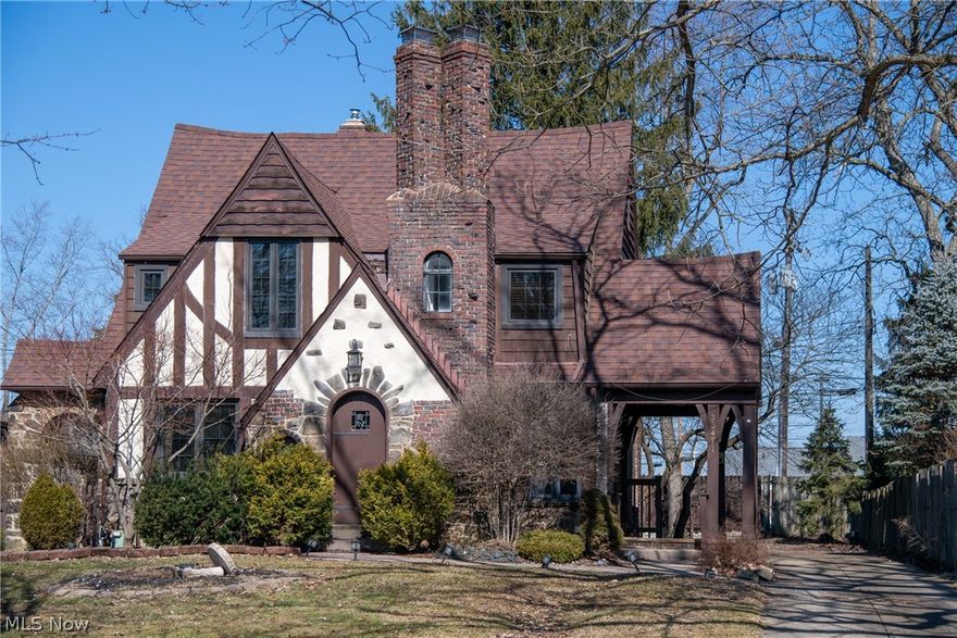 A three-bedroom Tudor located in top-rated Solon School District on a quiet street close to schools, shopping, restaurants, banks, library, parks and much more. Easy access to freeways. Hardwood floors on the main level and in all the bedrooms on the 2nd. Eat-in kitchen with granite countertops. Large inviting living room with a fireplace. Dining room next to the kitchen is ready for family dinners and gatherings. Finished basement with Nature Stone flooring, Bar area, Full bath, extra storage, Cedar closet. Large utility room with more storage room. Two car garage. Newer large shed on a concrete base. Backyard is ready for summer fun and entertainment. One year home warranty.