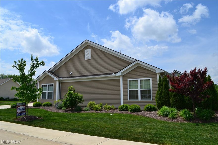 Once inside this breathtaking house you will know you are home.  Meticulously maintained and lovingly cared for.  Why build when you can have it all done for you now.  Only 5 years old and gently lived in.  Enter thru the private front door into a beautiful foyer and proceed to a very open floor plan with eat-in kitchen overlooking family room. Courtyard right outside the kitchen eating area.  Spacious master bedroom with large walk-in closet.  Nicely appointed second bedroom and a comfortable den.  Laundry room leads to garage with attic storage.  The kitchen appliances will remain.  The Arbors of Bridgewater includes a 5,000 square foot club house and outdoor pool; a 24-hour fitness center and picturesque walking trails.  Enjoy carefree, villa-style living where you won't have to shovel snow, cut grass or rake leaves.  Make your appointments before it's too late.