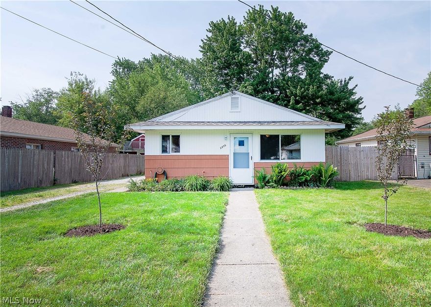 Great starter ranch-home located in Plain Local school! Pride of ownership here with all in one-floor living and well-maintained home. Freshly painted. It offers a living room with plenty of natural light, three bedrooms, all with ceiling fans, a full bathroom with tiles floor, built-in shelves on the hallway, an eat-in kitchen with tiles floor, a breakfast bar, refrigerator & stove, freshly painted cabinets, and a dinette area—a convenient first-floor laundry room/mudroom with washer and dryer. Private fenced-in backyard. Detached oversized one-car garage (16 x 19). Updates include house and garage new roof (2021), new flooring (2021), exterior & interior paint (2021), new sink, change interior doors, new windows screens, and had the furnace inspection (2021). Make your appointment for your private showing today!
