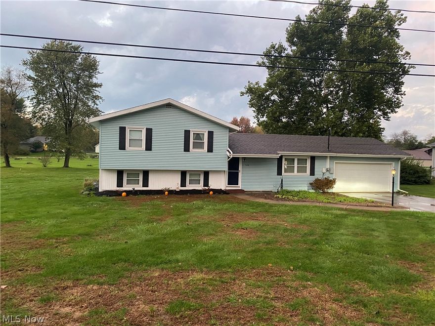 Lots of space in this great Family Home with 2 Car Attached Garage... situated on a large lot, in between Kingsville and Conneaut...and close to Rt. 90. This 3, possible 4 Bedroom Split Level has an open Great Room addition off the Kitchen with sky lights and patio door leading to the large backyard! Also has an additional Family Room in the lower level with a gas fireplace. Front Room is currently being used as a Formal Dining Room. Home has Central Air...Furnace and Air were installed in 2013. New Sump Pump in 2016. New Hot Water Tank in 2019. All appliances stay. Home has a Home Warranty provided by the Seller. Move right in and call it HOME!