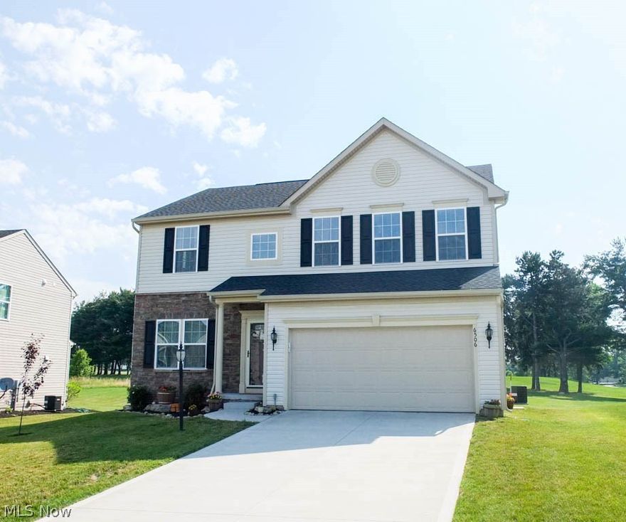 Better than new with upgrades including deck, landscaping, finished lower level, morning room add on and granite countertops; to name a few! This stunning 4 bedroom, 2 full and 2 half bath home has great curb appeal! Inviting entryway with hardwood flooring opens to the formal living room. Lovely morning room with vaulted ceiling and lots of natural light is open to the kitchen, dinette and great room. The spacious kitchen boasts beautiful granite countertops, hardwood flooring, a center island, pantry and stainless steel appliances. The great room has high ceilings and roughed in surround sound. Convenient first floor half bath. Huge master suite with a 13x6 walk in closet and private master bath offering a double sink vanity with granite countertop, soaking tub with tile surround and tiled shower. Large closets in the 3 additional bedrooms. Main full bath with ceramic tile floor, granite countertop and upgraded cabinetry. Spacious 2nd floor laundry room with sound proof insulation an