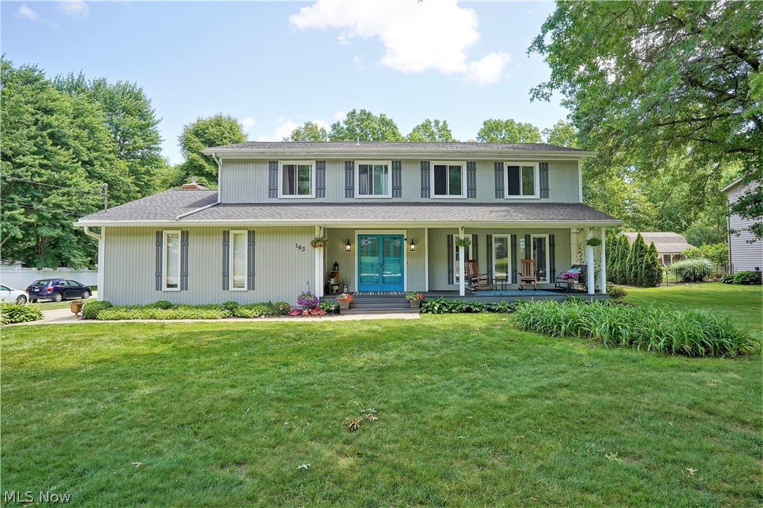 Spectacular traditional 4 Bedroom Colonial located in Revere School district! These homeowners successfully brought this home into the 2020's with updated kitchen including a gorgeous vent feature. Every room in the this home has recently been repainted in fashion neutral colors. Living Room, Formal Dining and Family Room have hardwood flooring. Kitchen has 2 pantries and an eating area. Spacious Family Room features a gas log fireplace and leads to sliders and deck. Master suite features cathedral ceilings, walk in closet. Master Bath and Main Bath have been renovated. Large finished Recreation Room in basement that could be used as office or 5th Bedroom plus there is a partially finished Craft/Play Room that is functional and charming. There are glass block windows. There is updated 150 AMPs of electrical Service. This home sits on a beautiful 1/2 acre corner lot and features city water.
