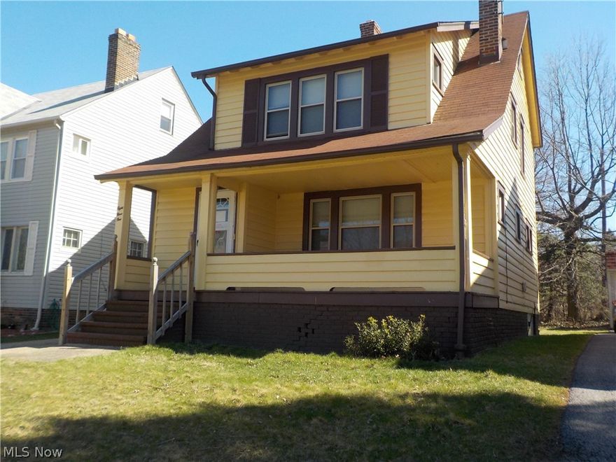 Great investment opportunity! This is a colonial style property in the city of Cleveland Heights. It has 3 bedrooms and one full bathroom upstairs and another half bathroom in the basement. There are hardwood floors throughout with original built-in cabinets, and a fireplace. The tenant recently moved out and the property has been well maintained.

The property passed it's most recent Section 8 inspection. The POS is being ordered by the seller and the buyer must assume all -if any- violations. Seller is motivated so please submit all offers and make all inquiries with proof of funds.