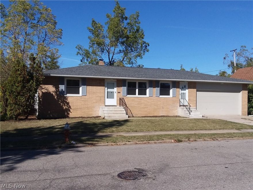 This is not a double or duplex! Totally renovated single family brick raised ranch home with in-law suite potential or a great man cave. New : windows, roof, A/C, gutters, downspouts, all outlets, bath with ceramic and granite, kitchen with granite, cabinets, appliances and flooring. Updated paint colors throughout, new dining room flooring, all new lighting fixtures. Exterior door & front door. the basement is huge with tall ceiling sand a new 1/2 bath. The basement is large enough to be an additional living suite.  2 car garage has 8' entry. Backyard is partially fenced with wood privacy fence. 2 exterior back doors are beautiful steel ornamental storm doors. The yard has walnut and pear trees. 1 block from Brookfield Park.