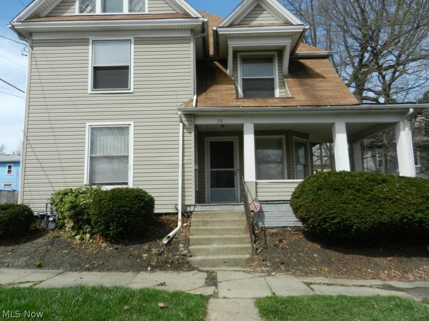 This home has two full bath with three bedrooms and the possibility of a fourth bedroom on the first floor. The home has newer carpet, new counter tops in the kitchen and hard wood floors. The south side of the home has new windows. The property also comes with an extra city lot. The home was at one time an upstairs and downstairs apartment with separate utilities that can easily be converted back if you are looking for an investment property.