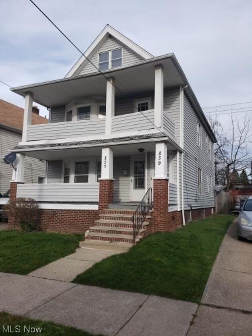 This is a great opportunity to own a duplex in Cleveland! The downstairs is rented out for $550 a month, and is on a month to month lease. Separate gas and electric meters that tenant pays and landlord pays water.