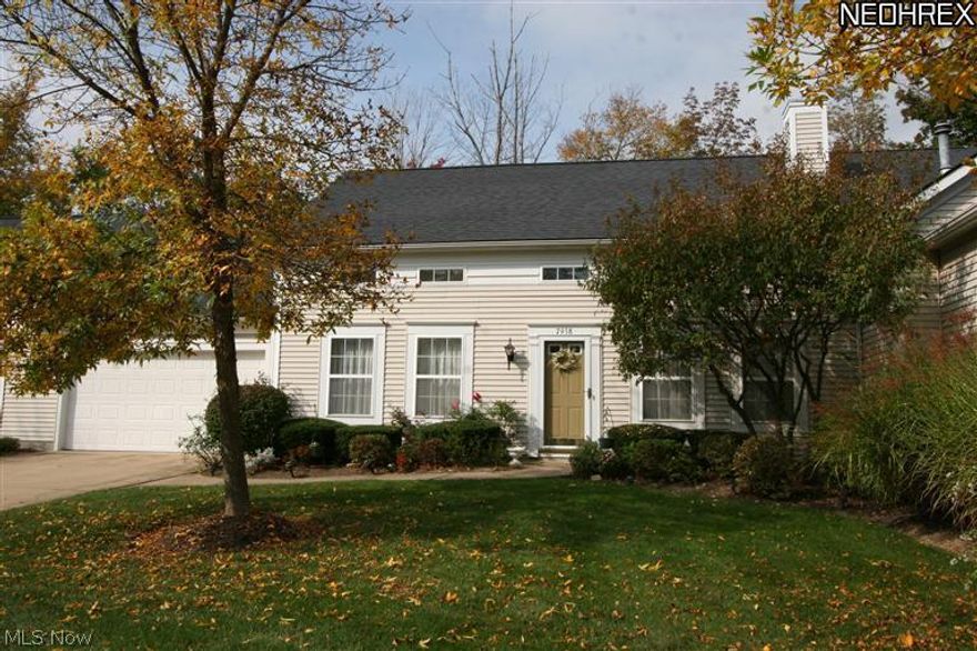 Are you looking for your first home? Or maybe time to downsize?  Well come on in! Welcome home to this charming New England Style condo located in North Hudson. Convenient to shopping, medical, and expressways, this unit is well maintained, neutral and ready for your finishing touches.  First floor offers a great room with gas fireplace and formal dining area. Eat in Kitchen has lots of natural light from the back patio which looks out into a treed, garden area.  First floor master bedroom with full bath is great if you want single floor living.  Second floor loft is good office space or movie time.  Second full bedroom and full bath is also upstairs and is perfect for the occasional guest. Two car garage and additional parking in the cul-de-sac.  This home has a Hudson address with Twinsburg Schools. Make your appointment today to see 7938 Burton Lane in Hudson Ohio.