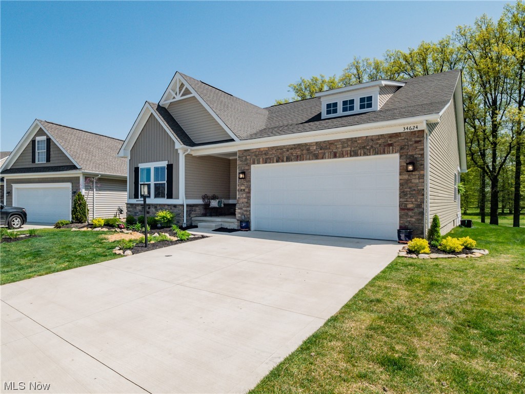 Welcome to your dream home in the Mallard's Edge Subdivision, overlooking several stunning fairways, glistening ponds, and lush greens of the Mallard Creek Golf Course! This 4 bedroom, 2 bath, plus flex room ranch is a masterpiece with $70k+ in updates. Enjoy a newly finished basement, plush carpeting, custom cabinetry, top-of-the-line appliances, and garage workshop. The kitchen shines with custom lighting, while bedrooms showcase lighting and closet enhancements. The Owner’s Suite showcases a tray ceiling, and the ensuite features a stunning double shower. The premium treed lot sits on the 36th hole, which you will notice from the amazing stamped concrete patio, or inside through the windows with custom blinds. With 9’ ceilings and 36" doors, and landscape upgrades, lawn care and snow removal is a part of the HOA. There are community ponds that feature multiple decks for fishing and a common area coming soon. This is a home you won’t want to miss. Call today with any questions.