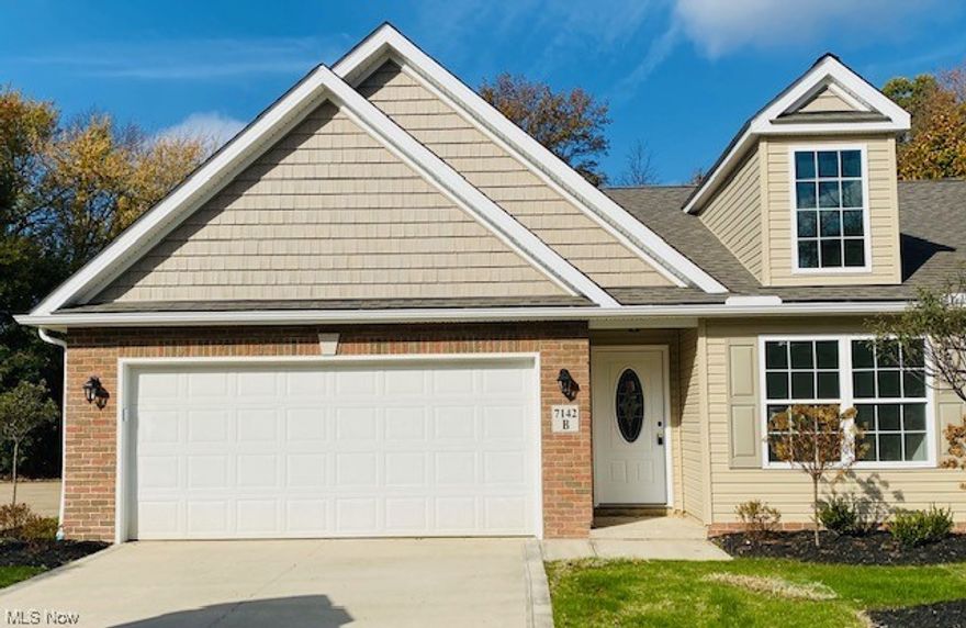 **Ready for Occupancy!** New luxury Condos! 2 bedroom 2 full baths. Large open floor plan with vaulted ceilings. Modern Kitchen with granite countertops and a spacious island with breakfast bar seating. Premium lighting and LVP flooring through out (carpet in the bedrooms). The master has a full bath with a tile shower, body sprays and a large walk-in closet. Outside is a 12' x 12' Trex deck that is perfect for outdoor entertaining. Builder is also adding a 6ft. privacy rail to back deck. All this on a private drive in a great location. Close to near by shopping, restaurants and Mentor schools.