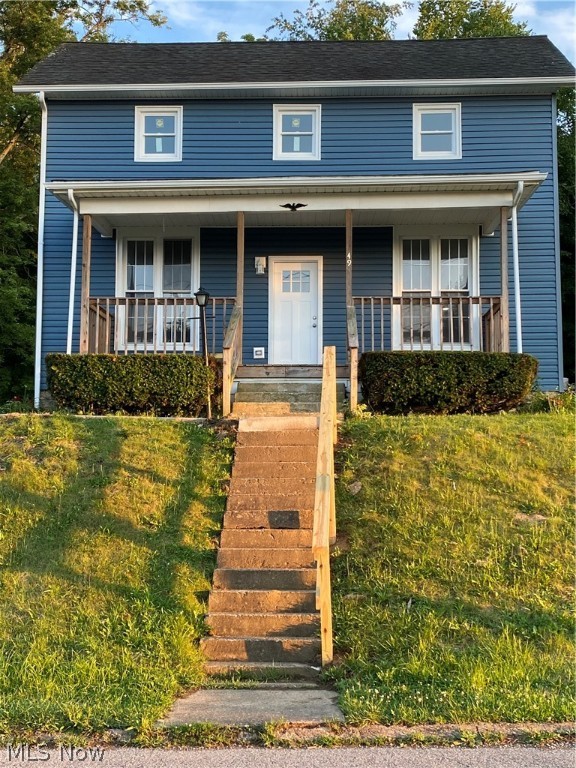 Beautifully remodeled two story home. Turn key ready with 3 bedroom, 1.5 bath. Spacious living room, Open dining and kitchen; with kitchen over looking back yard. Main floor owners suite with half bath. Laundry located on main floor, property comes with one year hone warranty.