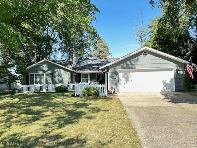 Welcome to this sprawling ranch home in the fabulous City of Berea! Located just off Bagley and Lindberg Roads, super close to the airport, Metro Park, highways and downtown! The beautiful kitchen has upgraded Dark Cherry Cabinets, Off White Quartz Counters, recess lighting, Ceramic tile flooring and backsplash, Stainless appliances and a Farmers sink! The living space is open and flowing. There's a perfect area for an office or study with a wood plank ceiling and a large picture window! The living room is spacious with a wood burning fireplace! Adjoining is an area perfect for a large table for a formal dining room and there's a very spacious four season Sunroom with a charming gas fireplace, French doors, vaulted ceiling, skylights, ceiling fan and full of windows to enjoy the park like yard! The owner's suite has a private bath and walk-in closet. Laundry room with a wash tub. Two very spacious bedrooms. Another Bonus room or game room off the kitchen. Newer vinyl flooring throughout! Two car garage. Plenty of Storage! Beautiful private yard, nestled on a quiet cul-de-sac street! Come in and make this your new home for the Holidays!!