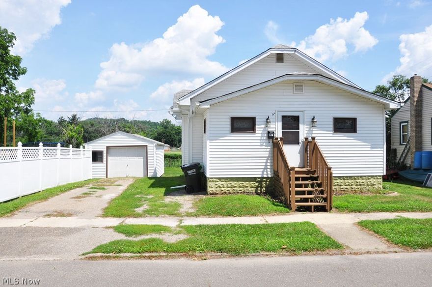 This is a nice clean reasonably priced house and could be used for a 1st time home owner, for those downsizing or a great investment property.  Last used as a rental.  It has a fenced in back yard with an 11’ X 13’ deck for cook outs and entertaining.  There is an enclosed finished 7’ X 20’ front porch that could be used as an office, computer, gaming, work out, sewing or play space.  It is close to the Dennison park and ball fields.